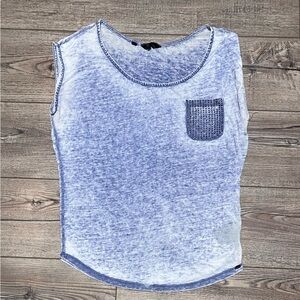 Vintage guess loose fit sheer purple xs top